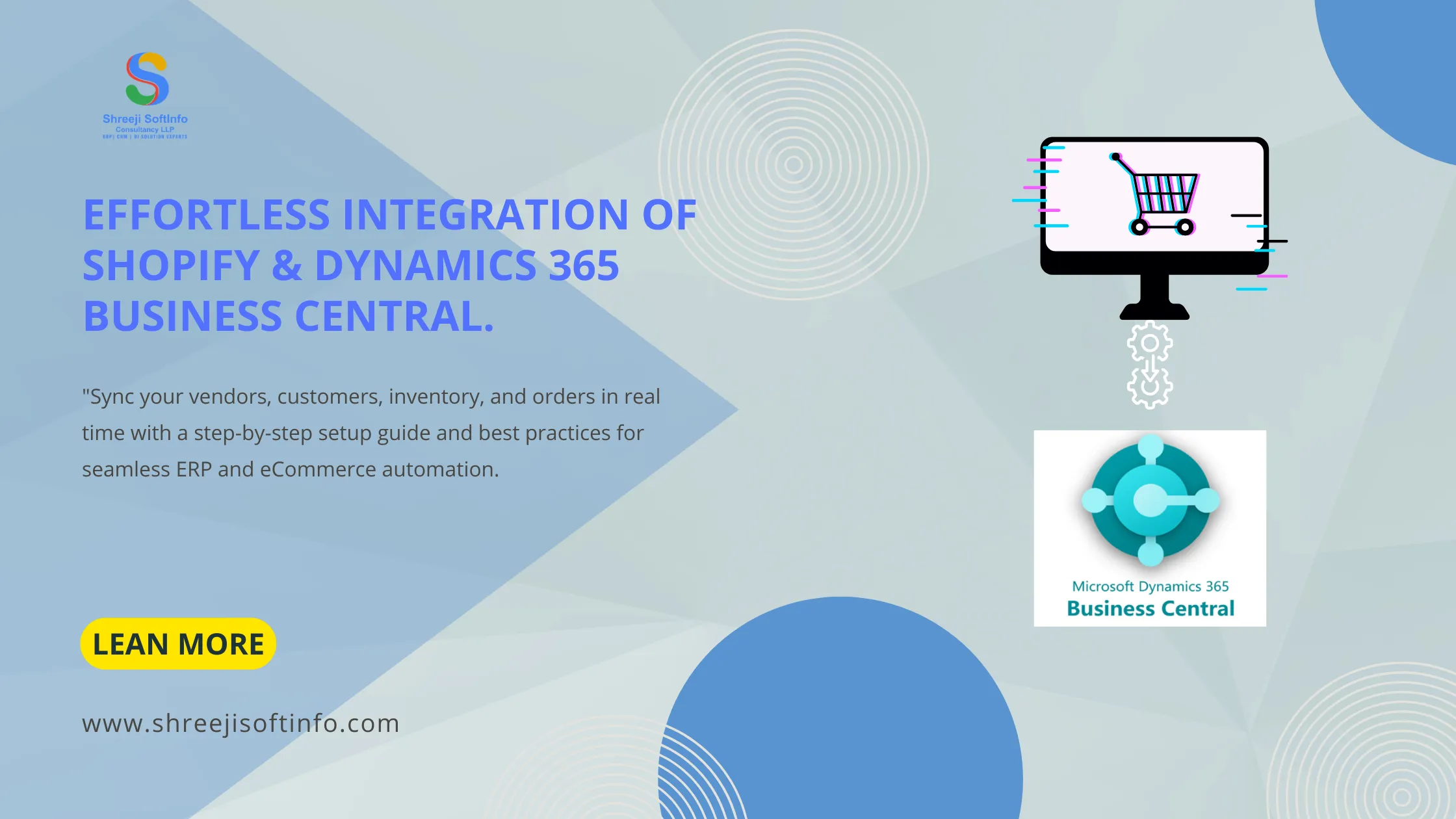 Blue Monochrome Photocentric Business Blog Banner