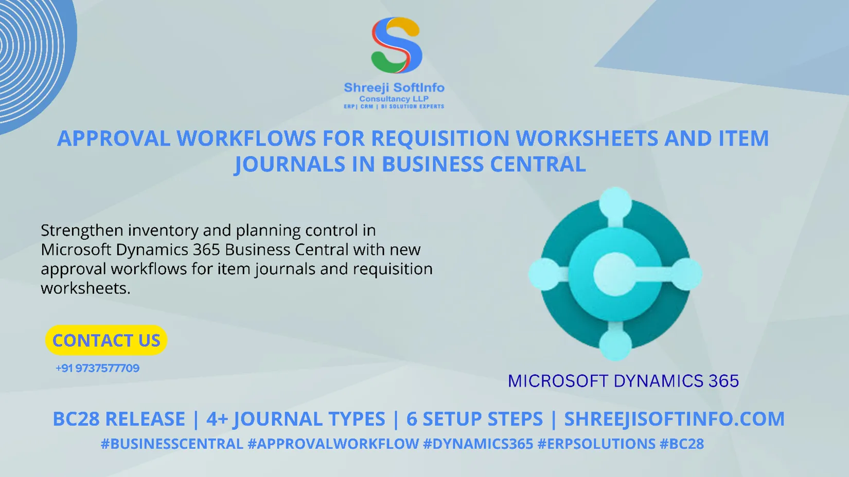 Approval Workflows for Requisition Worksheets and Item Journals in Business Central Banner Approval Workflows for Requisition Worksheets and Item Journals in Microsoft Dynamics 365 Business Central