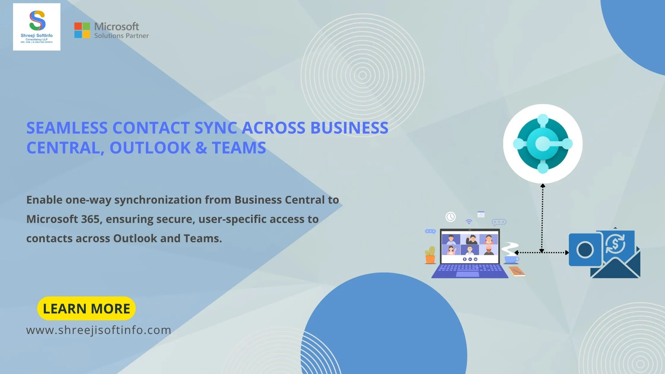 Contact Sync Between Business Central, Outlook & Teams Banner Contact Sync Between Business Central Outlook and Microsoft Teams
